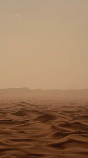 Aesthetic Brown Sky And Dessert Wallpaper