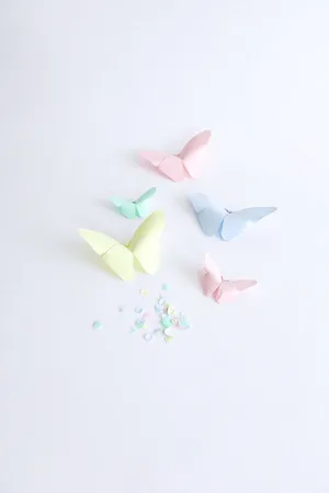 Aesthetic Butterfly Origami Wallpaper