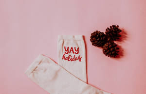 Aesthetic Christmas Socks Wallpaper