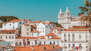 Aesthetic Contrast Lisbon Wallpaper