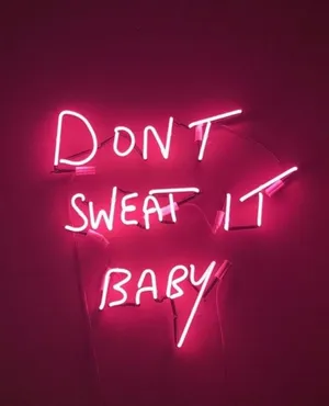 Aesthetic Dark Neon Pink Quote Wallpaper
