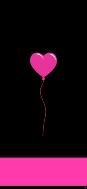 Aesthetic Dark Pink Heart Wallpaper