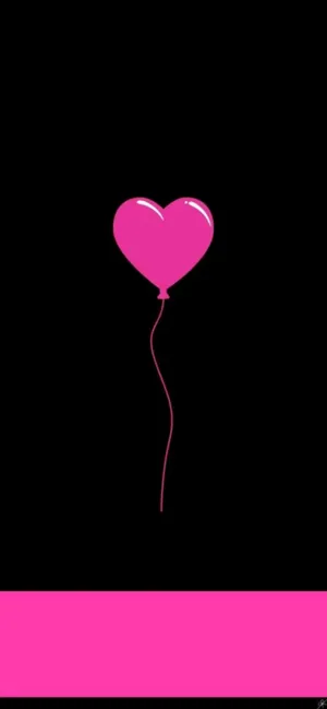 Aesthetic Dark Pink Heart Wallpaper