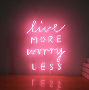 Aesthetic Dark Pink Quote Wallpaper