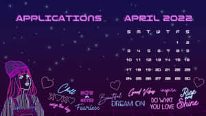 Aesthetic Desktop Of A Lovely Girl Wallpaper