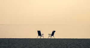 Aesthetic Empty Chairs Wallpaper