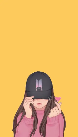 Aesthetic Girl Bts Cap Wallpaper
