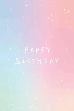 Aesthetic Happy Birthday Sparkles Wallpaper