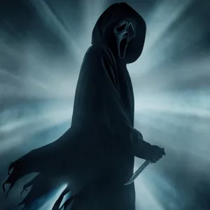 Aesthetic Iphone Horror Holding Knife Wallpaper