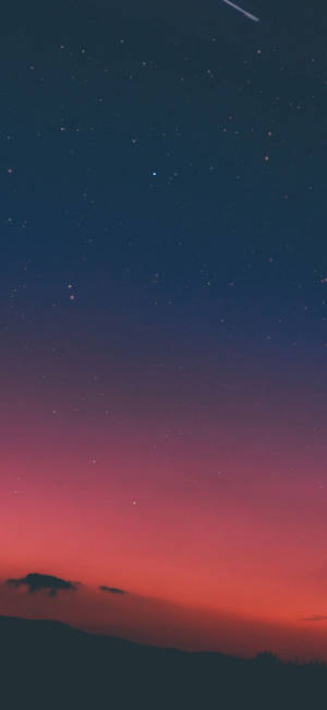 Aesthetic Iphone X Night Sky Sunset Wallpaper
