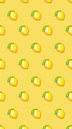 Aesthetic Lemon Emojis Wallpaper