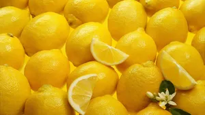 Aesthetic Lemon Fruits Wallpaper