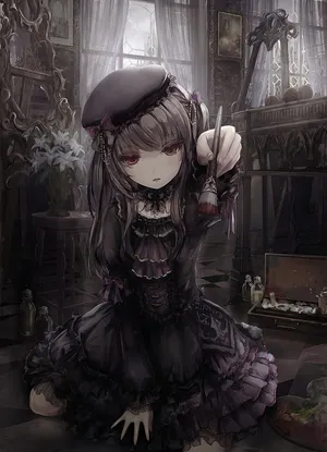 Aesthetic Lolita Anime Girl Emo Wallpaper