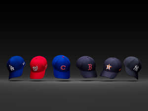 Aesthetic Mlb Baseball Caps Wallpaper