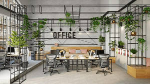 Aesthetic Office Webex Virtual Background Wallpaper