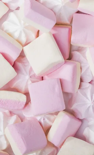 Aesthetic Pastel Marshmallow Phone Wallpaper