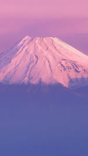 Aesthetic Pink Iphone Mount Fuji Wallpaper
