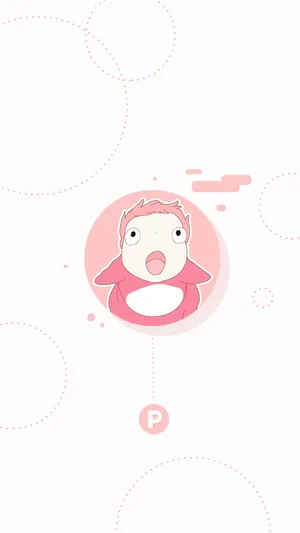Aesthetic Pink Ponyo Wallpaper