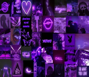 Aesthetic Purple Baddie For Everyone Wallpaper