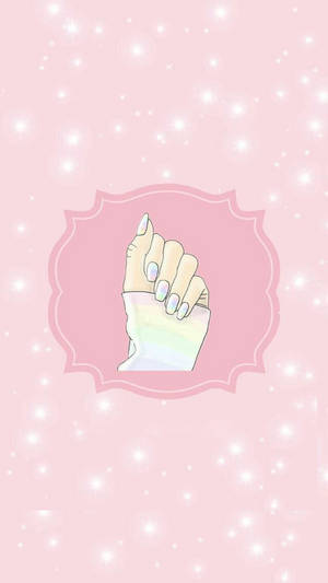 Aesthetic Rainbow Pastel Nails Wallpaper