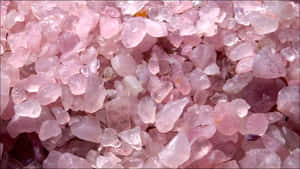 Aesthetic Salt-like Pink Crystal Wallpaper