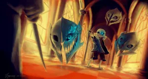 Aesthetic Sans From The Beloved Classic Game, Undertale Wallpaper