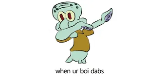 Aesthetic Squidward - Feels The Breeze Among The Sea Wallpaper