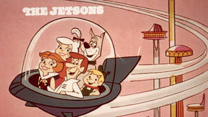 Aesthetic The Jetsons In Space Car Wallpaper