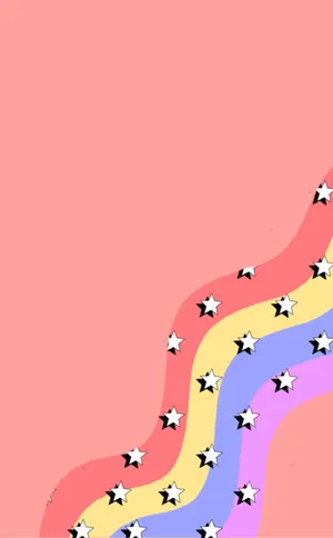 Aesthetic Vintage Ipad Colorful Stars Wallpaper