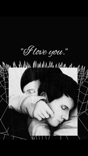 Aesthetic White And Black Iphone I Love You Wallpaper