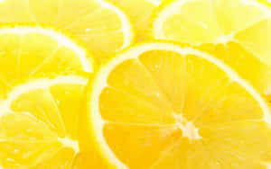 Aesthetic Yellow Lemon Wallpaper