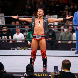 Aew Star Sammy Guevara In Action Wallpaper