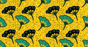 African_ Floral_ Print_ Pattern Wallpaper