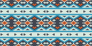 African Inspired Geometric Pattern Wallpaper
