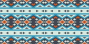 African Inspired Geometric Pattern Wallpaper