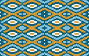 African Print Geometric Pattern Wallpaper