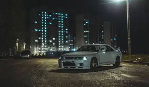 Aggressive Boost: The Nissan R33 Gtr Wallpaper