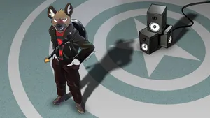 Aggretsuko Haida Rocks Wallpaper