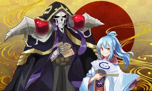 “ainz Ooal Gown & Rimuru Tempest Meet” Wallpaper