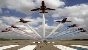 Air Force Showy Flyover Wallpaper