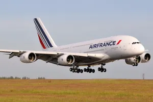 Air France Air Carrier Airbus A380 Passenger Plane Wallpaper