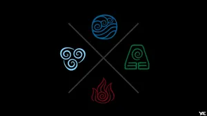 Airbender Earth Element Symbols Wallpaper