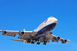 Airplane From British Airways Bottom Part Wallpaper