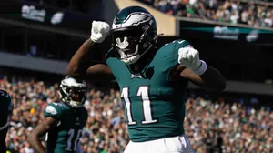 Aj Brown Dancing Celebration Wallpaper