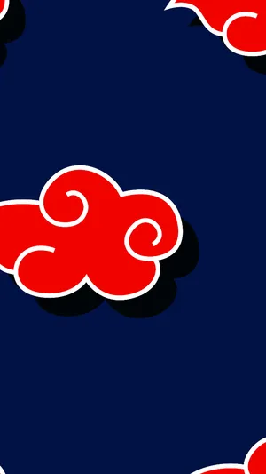 Akatsuki Cloud Iphone Blue Wallpaper