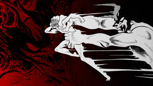 Akira Sprints Towards His Destiny In Devilman Crybaby Wallpaper