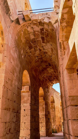 Al Khums Arena Colosseum Libya Wallpaper