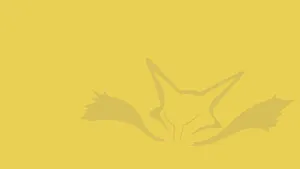 Alakazam Yellow Head Moustache Wallpaper