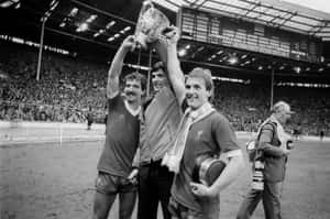 Alan Hansen Alongside Graeme Souness And Kenny Dalglish Wallpaper