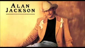 Alan Jackson In Brown Abstract Background Wallpaper